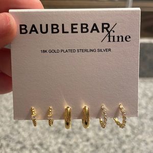 Baublebar Lauren 18k gold earring set